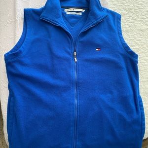 Blue fleece Tommy Hilfiger vest/jacket